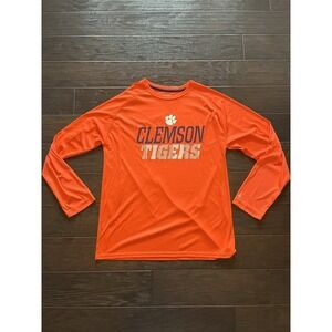 Champion Clemson Tigers Long Sleeve T Shirt Purple Large Athletic Wear